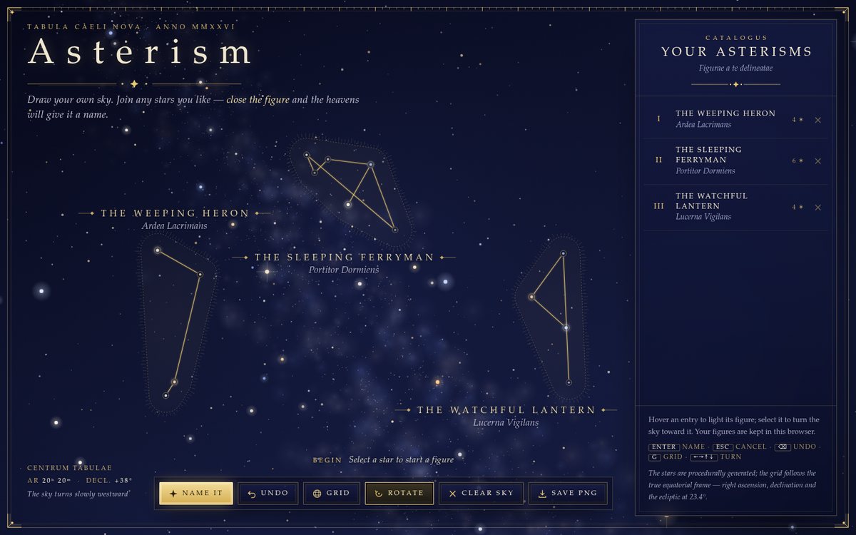 Asterism — Draw Your Own Sky screenshot