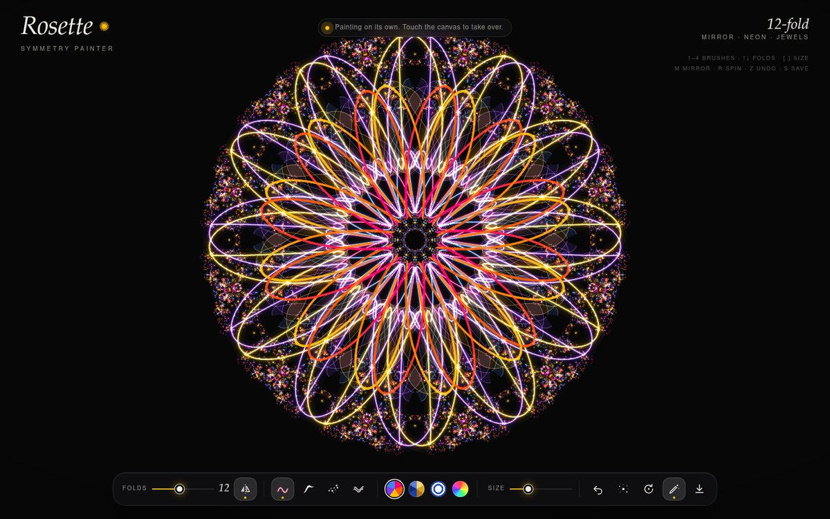 Rosette — Symmetry Painter screenshot