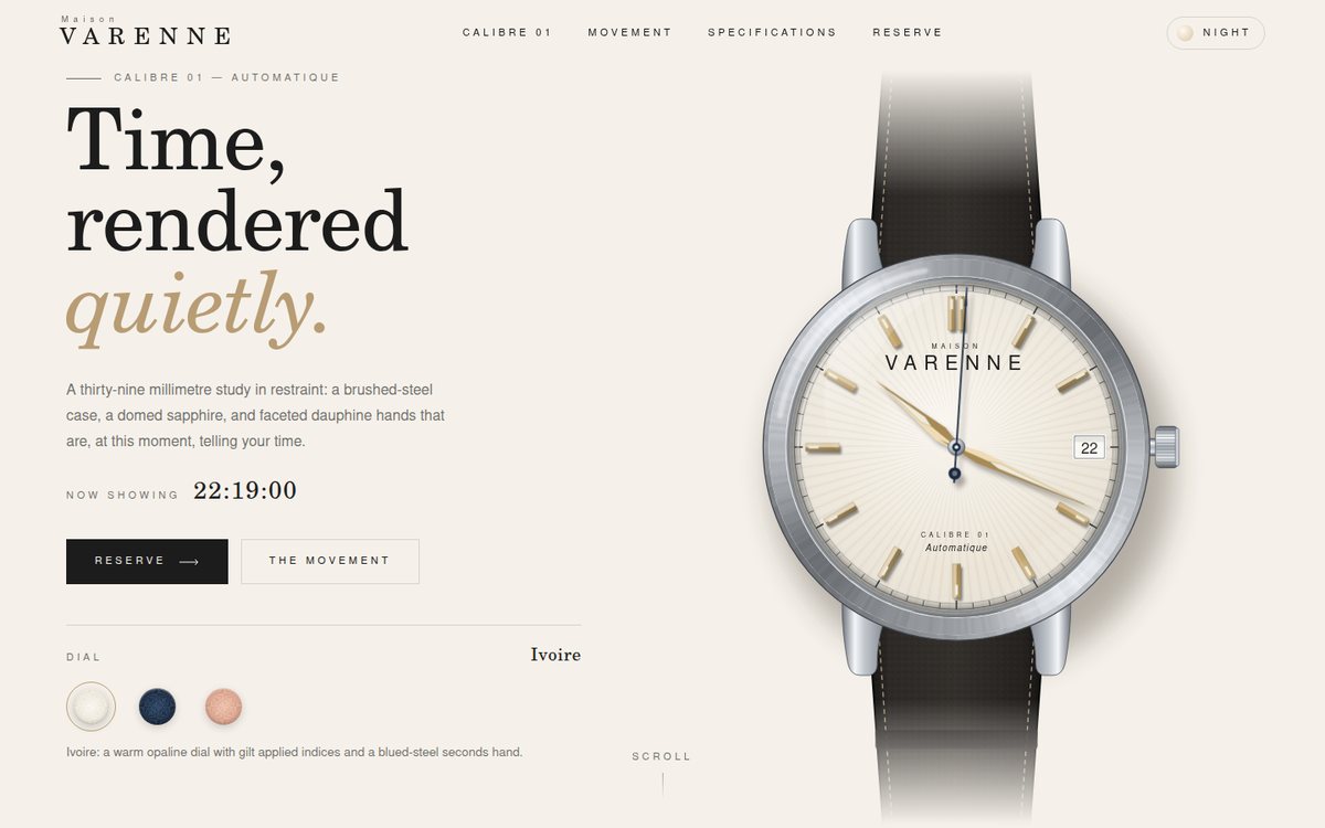 Maison Varenne — Calibre 01 screenshot