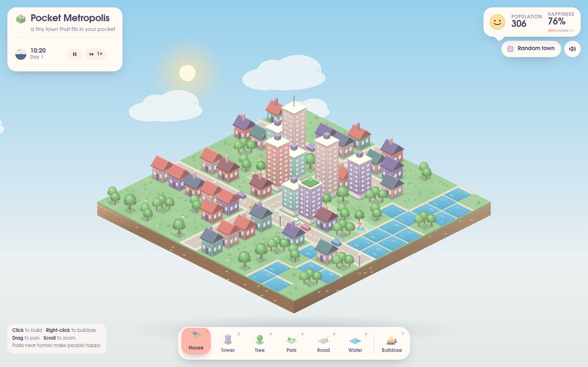 Pocket Metropolis screenshot