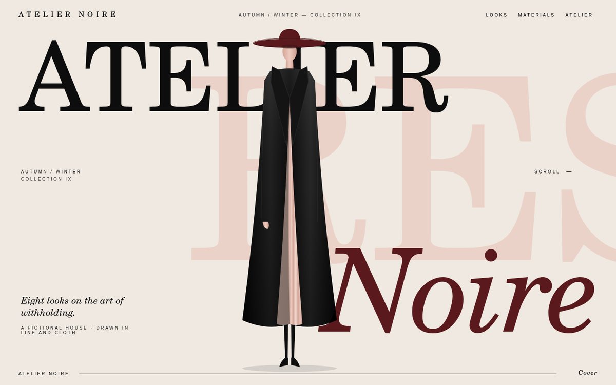 Atelier Noire — Autumn/Winter screenshot