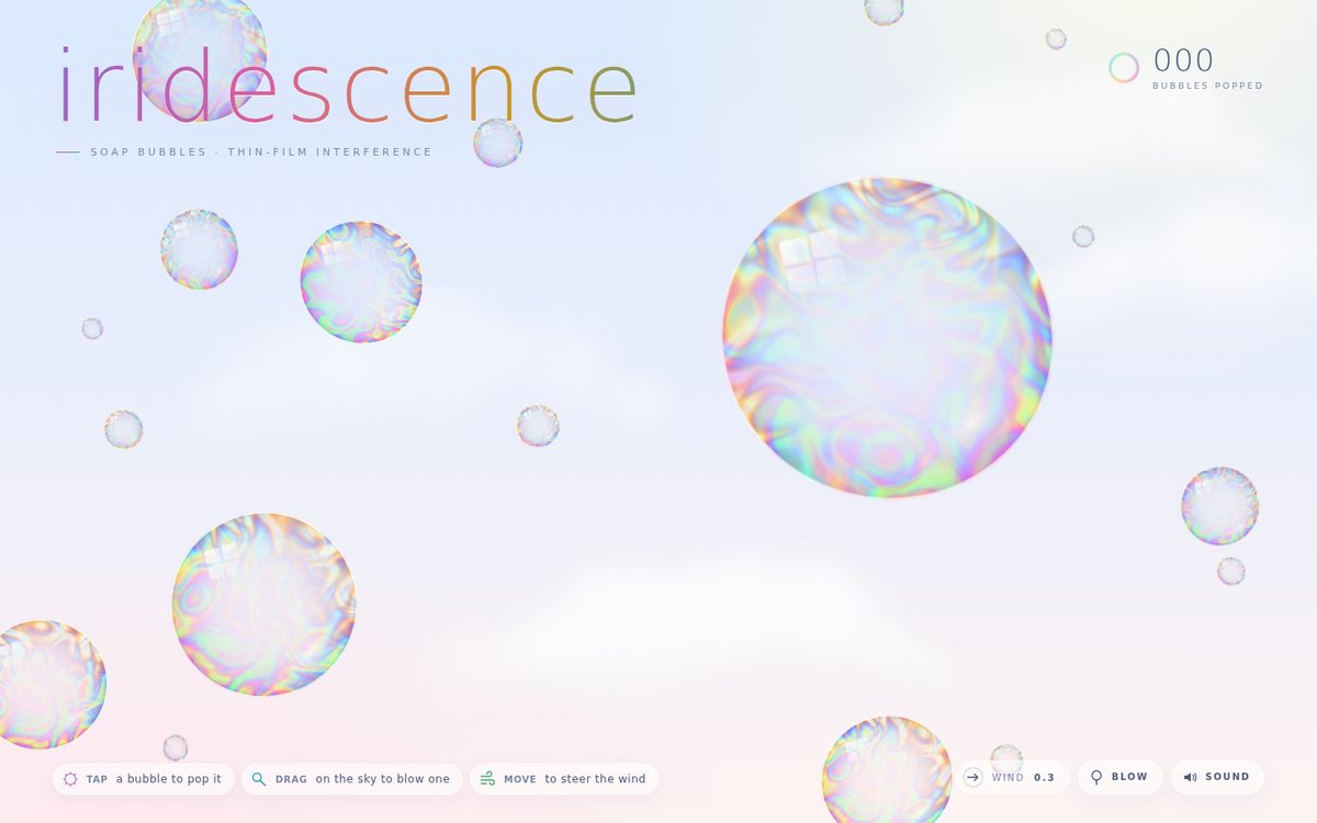 Iridescence — Soap Bubbles screenshot