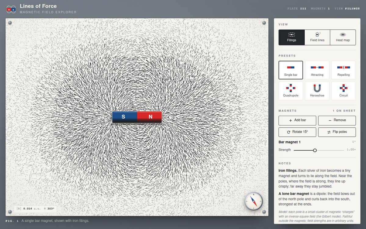 Lines of Force — Magnetic Field Explorer screenshot