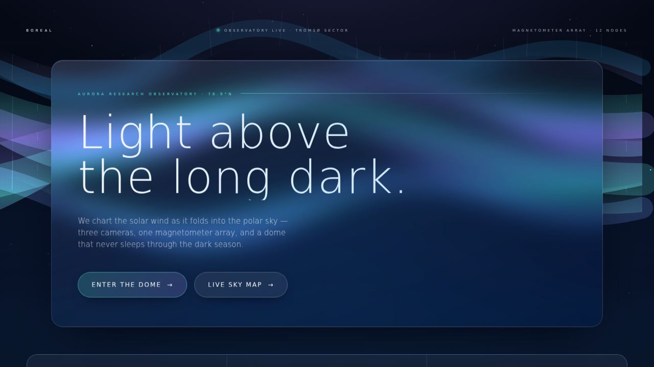 Aurora Glass — Polar Night Observatory — screenshot