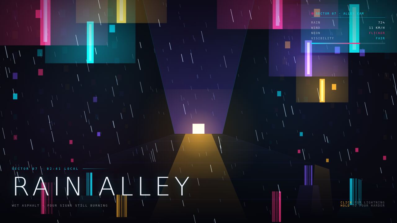 Rain Alley — Neon Sector 07 — screenshot