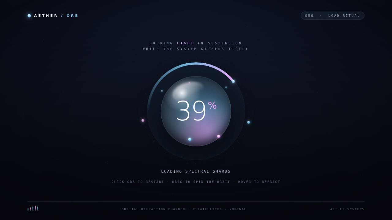 Orb Loader — Waiting, Beautifully — screenshot