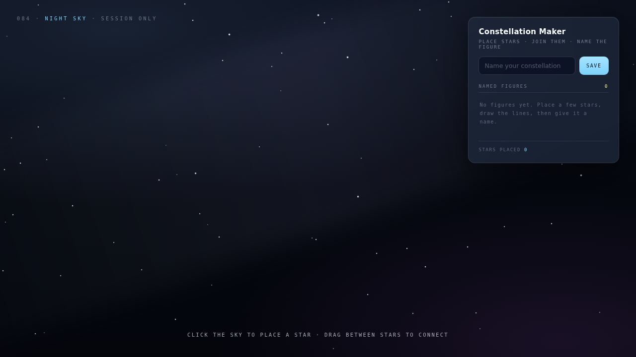 Constellation Maker — name your own night sky — screenshot