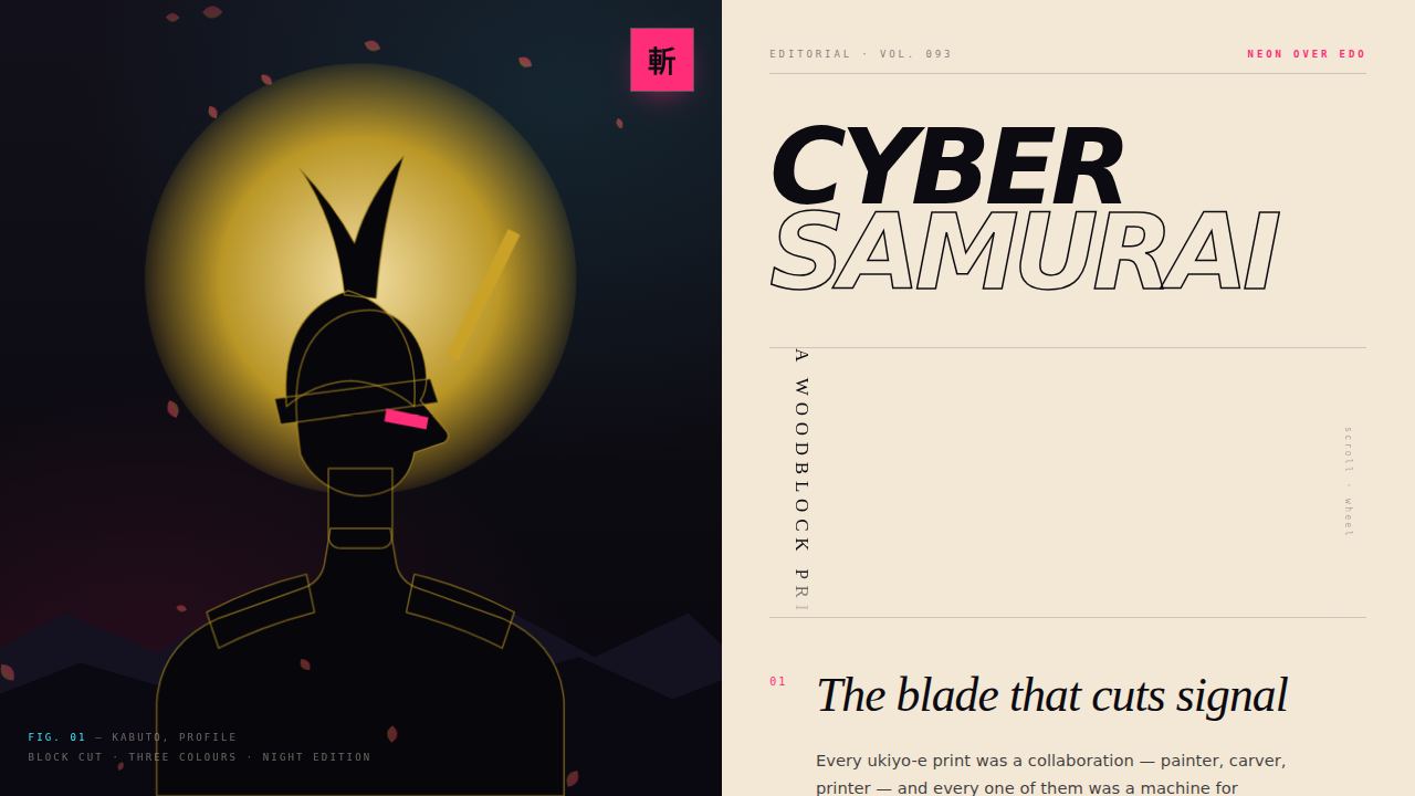 Cyber Samurai — Neon Over Edo — screenshot