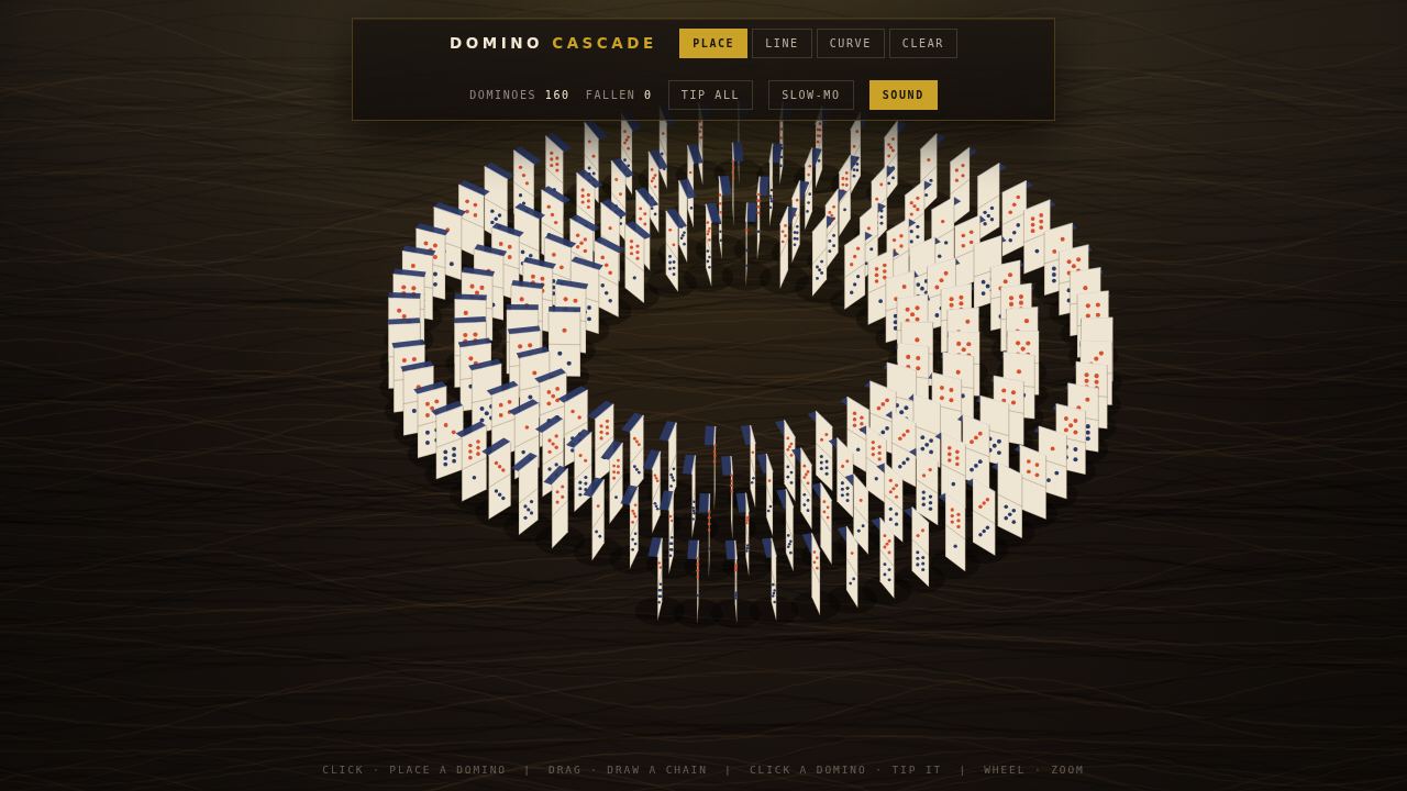 Domino Cascade — A Toy of Falling Things — screenshot