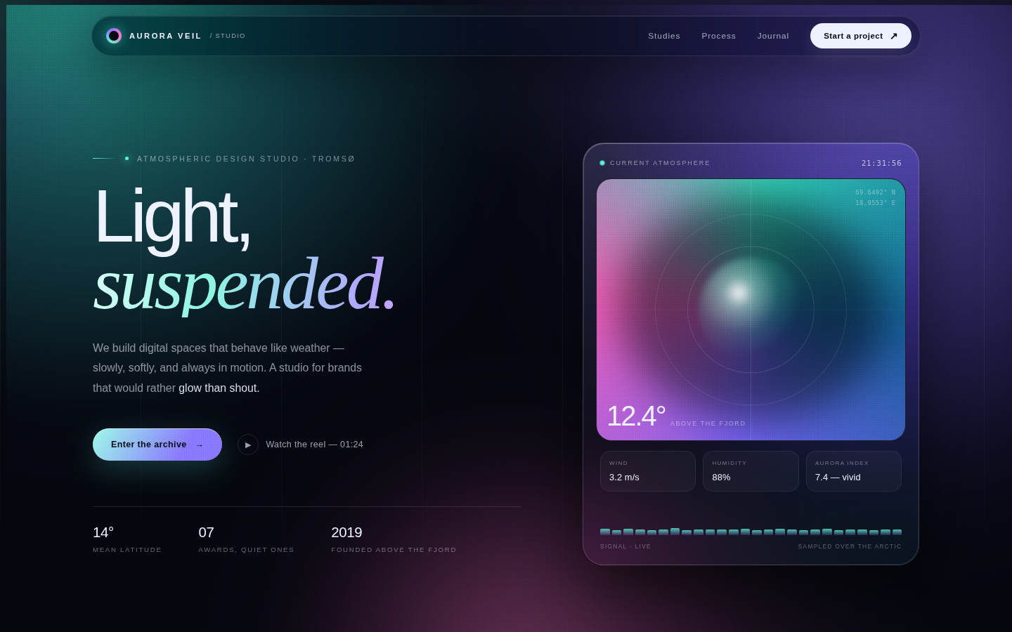 Aurora Veil — Atmospheric Light Studio screenshot