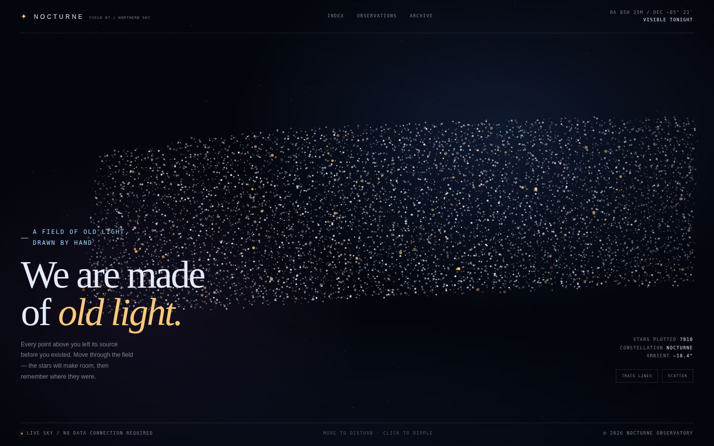 Nocturne — We Are Made of Old Light screenshot