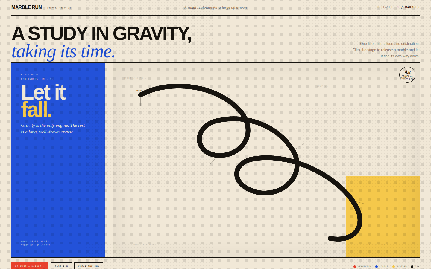 Marble Run — A Study in Gravity screenshot