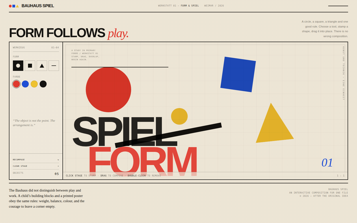 Bauhaus Spiel — A Composition Playground screenshot