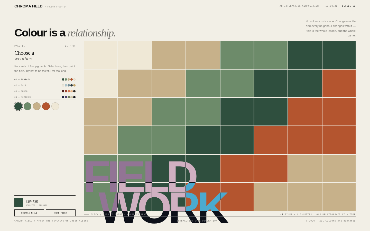 Chroma Field — An Interactive Colour Study screenshot