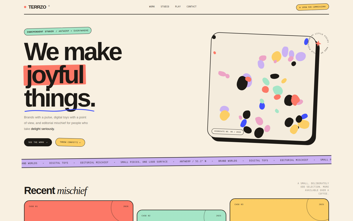 TERRZO® — A Studio Made of Little Pieces screenshot