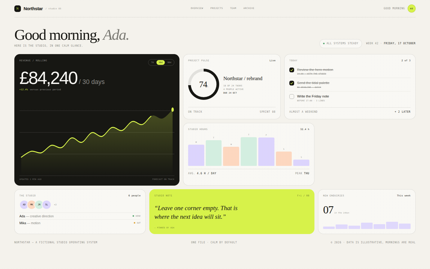 Northstar — A Bento Operating System screenshot