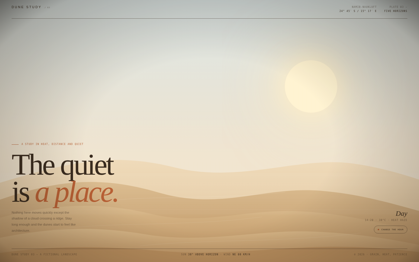 Dune Study 03 — The Quiet Is a Place screenshot