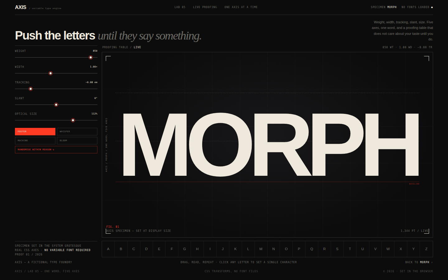 Axis — A Variable Type Playground screenshot