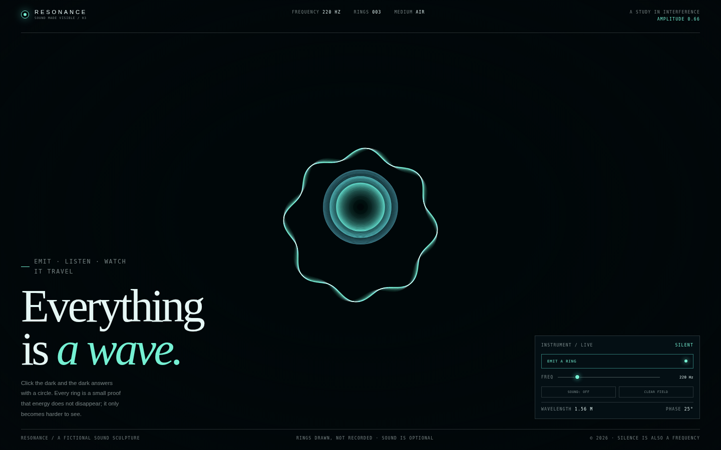 Resonance — Everything Is a Wave screenshot