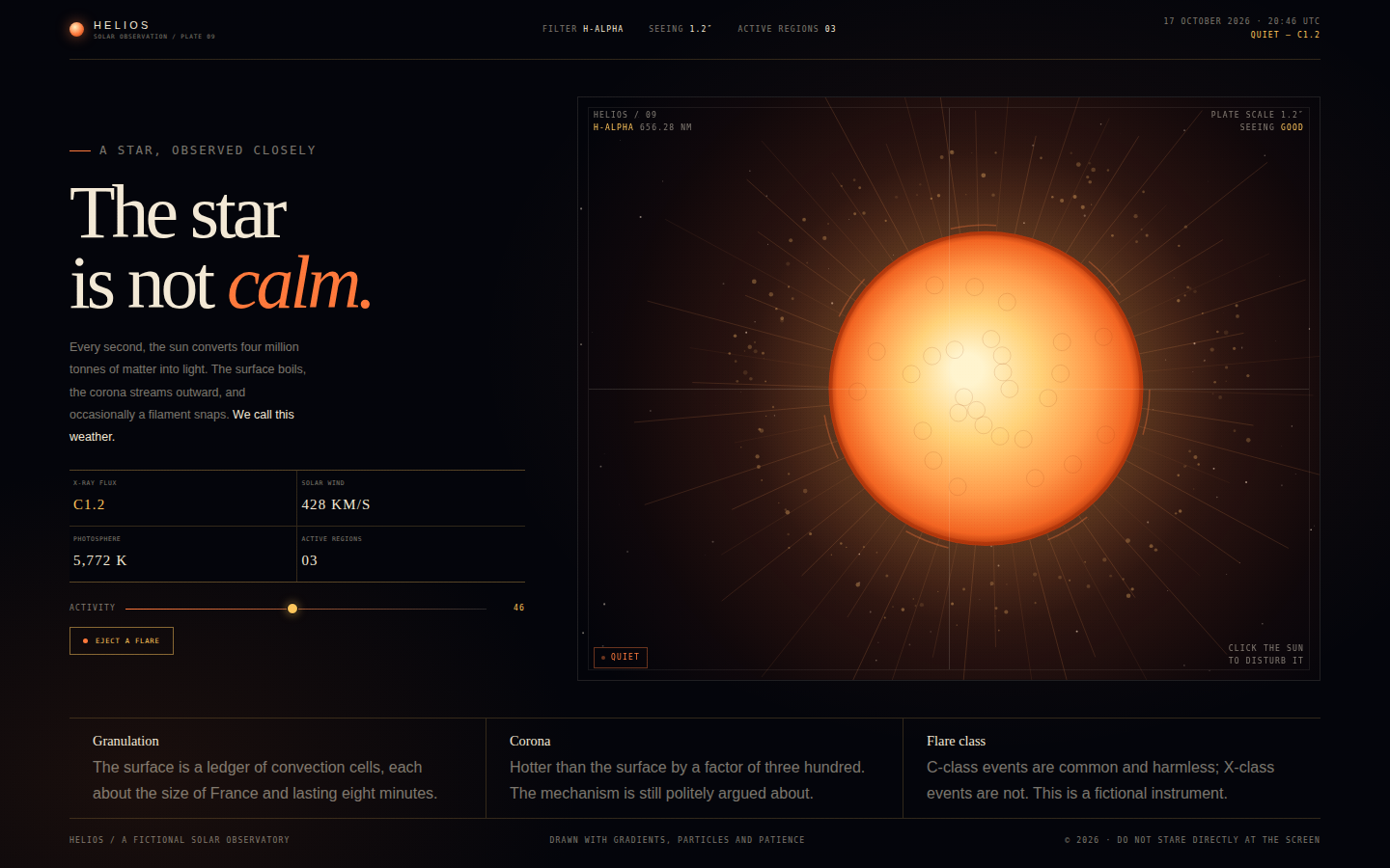 Helios — The Star Is Not Calm screenshot