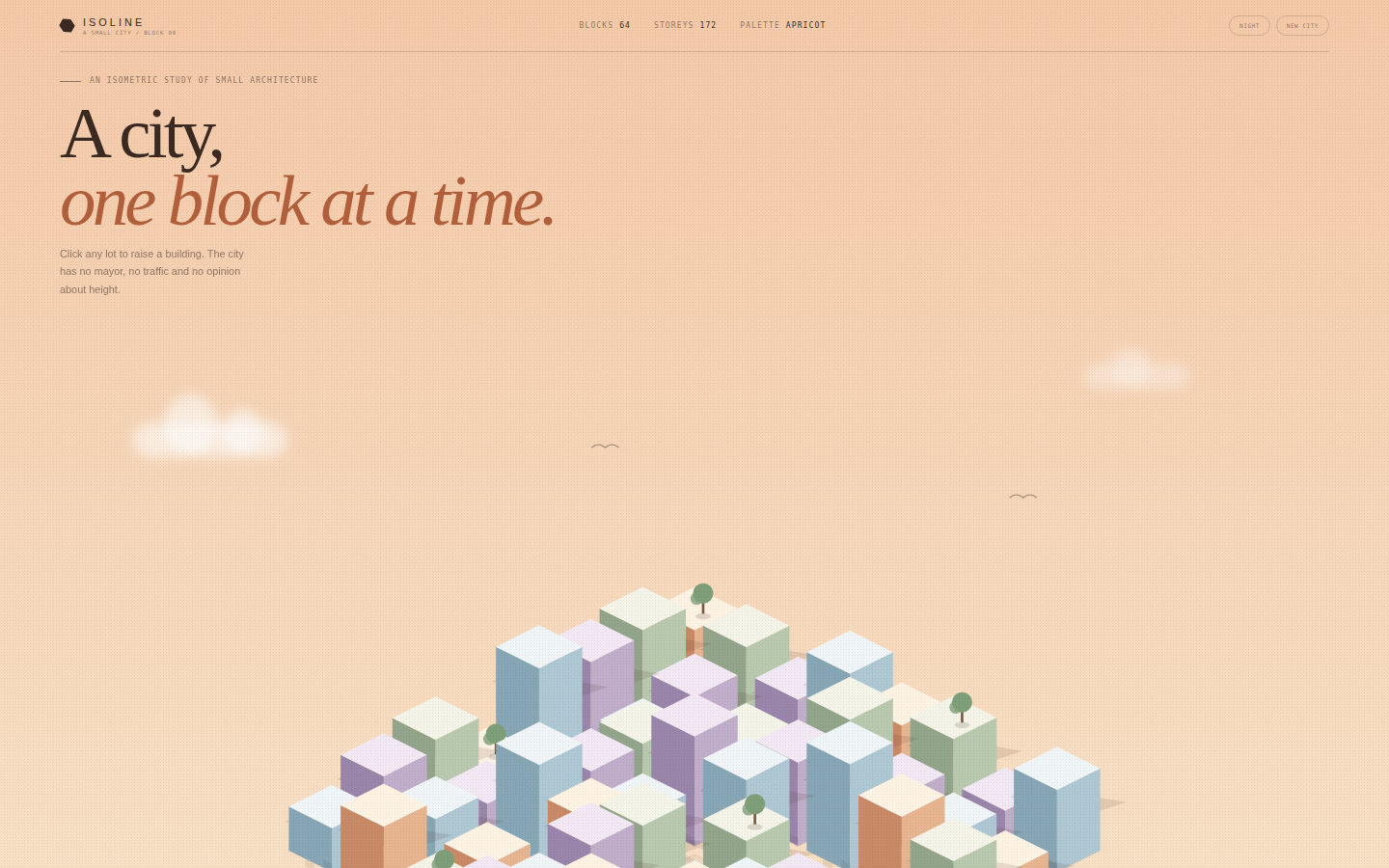 Isoline — A City, One Block at a Time screenshot