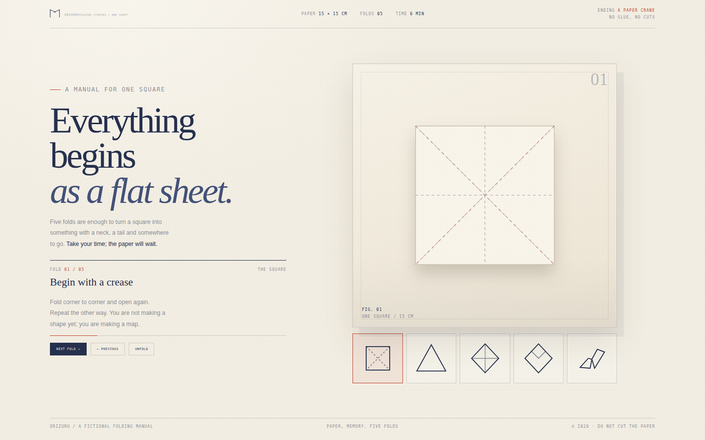 Orizuru — Five Folds to a Bird screenshot