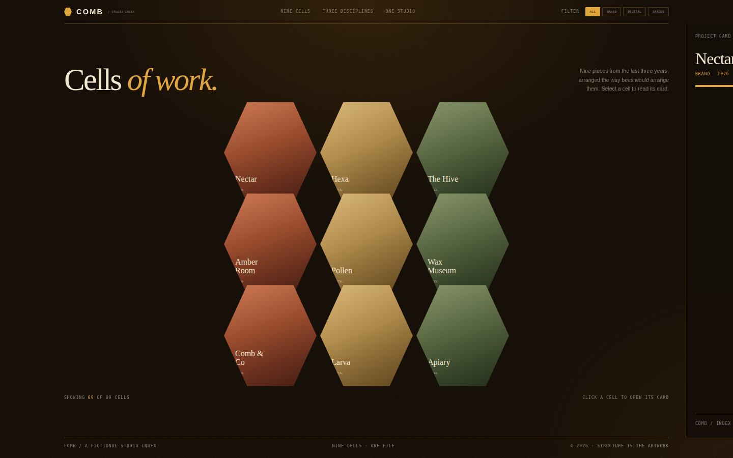 COMB — An Index of Work screenshot