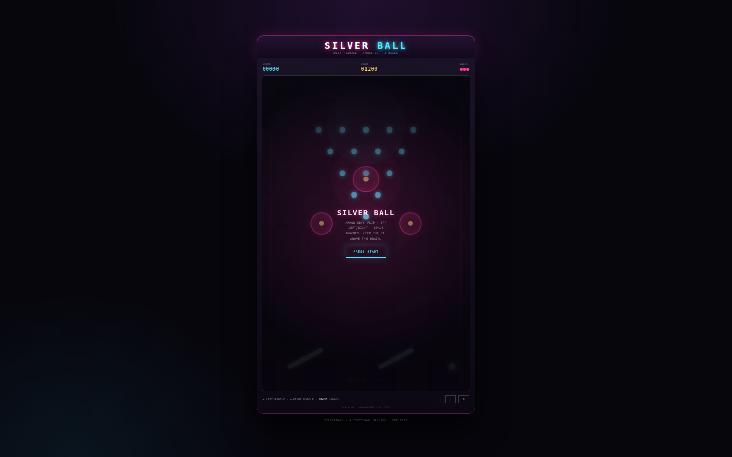 Silverball — Neon Pinball, Table 03 screenshot