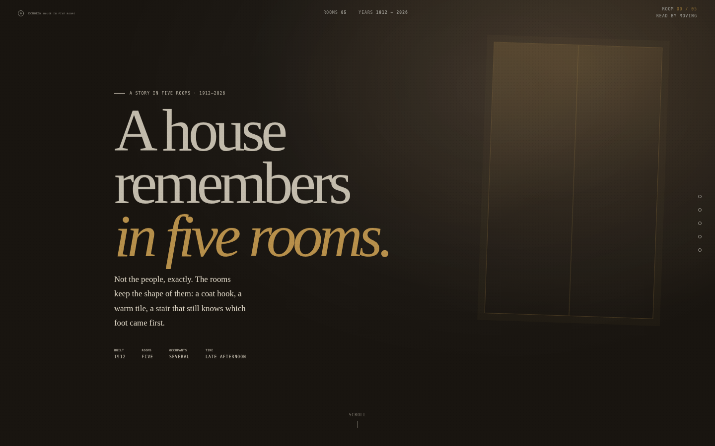 Echoes — A House in Five Rooms screenshot