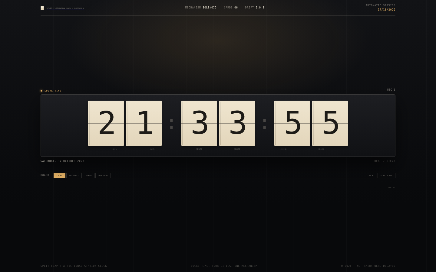 Split-Flap — A Station Clock screenshot