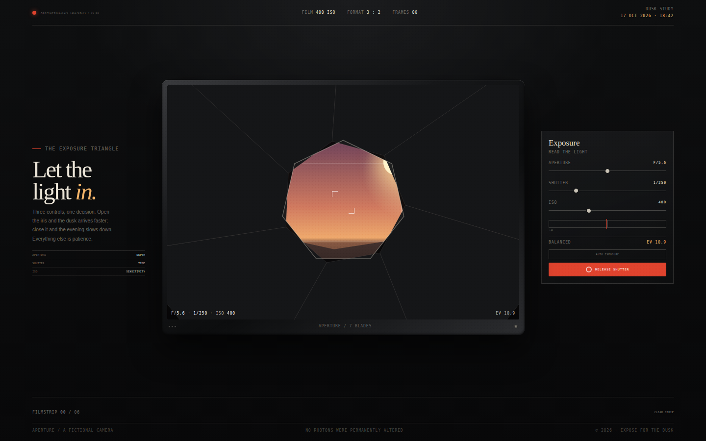 Aperture — Let the Light In screenshot