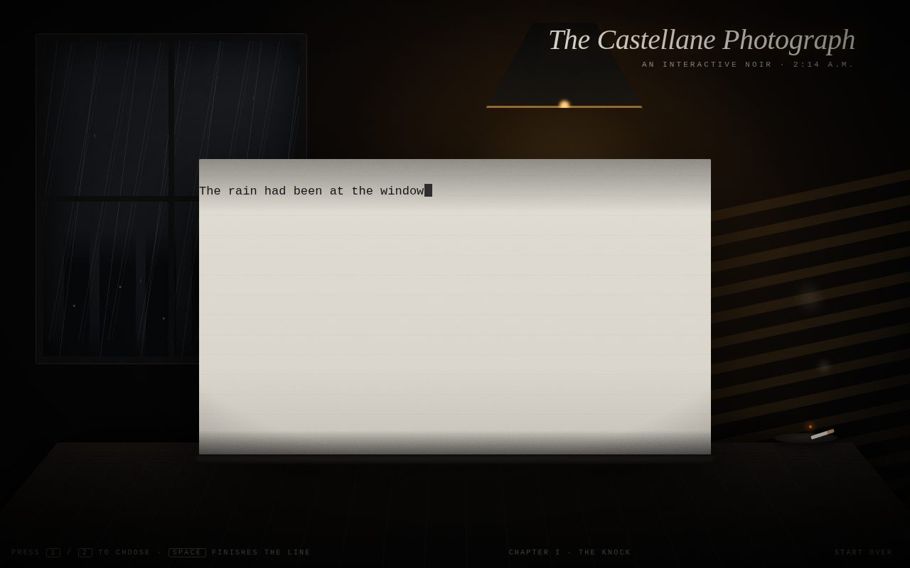 The Castellane Photograph — Typewriter Noir screenshot