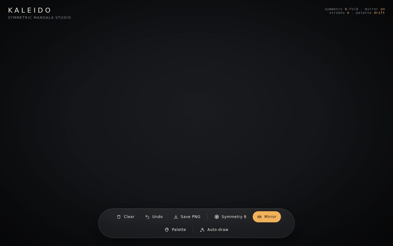 Kaleido — Symmetric Mandala Studio screenshot