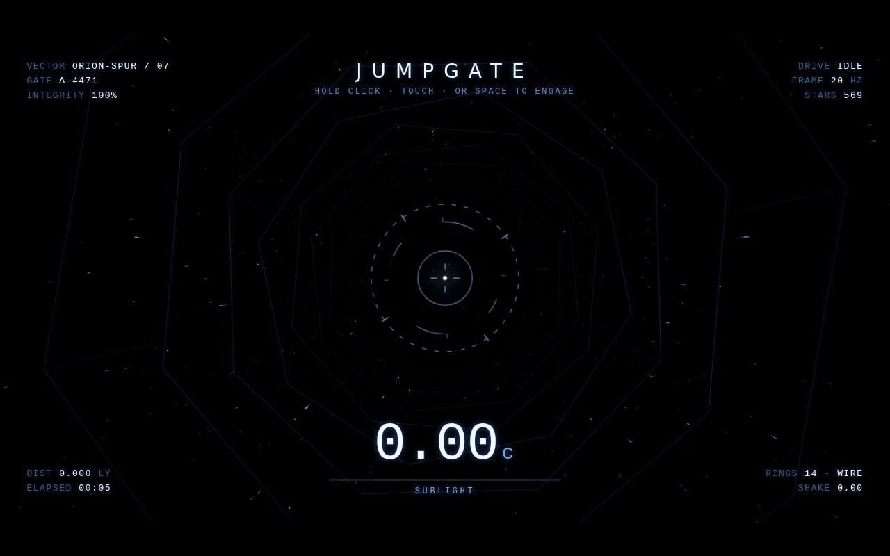 Jumpgate — Hyperspace Warp Tunnel screenshot