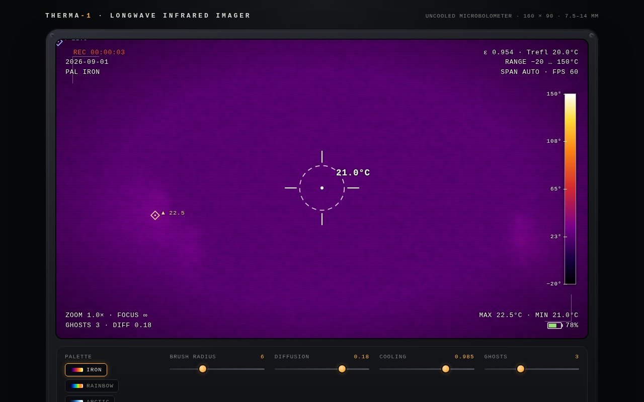 THERMA-1 Thermal Vision Heatmap screenshot