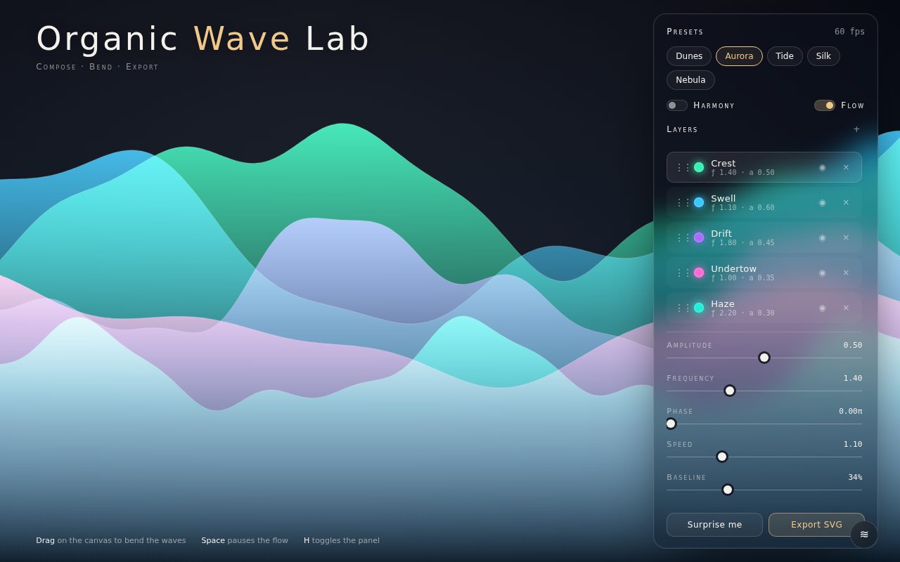 Organic Wave Lab screenshot