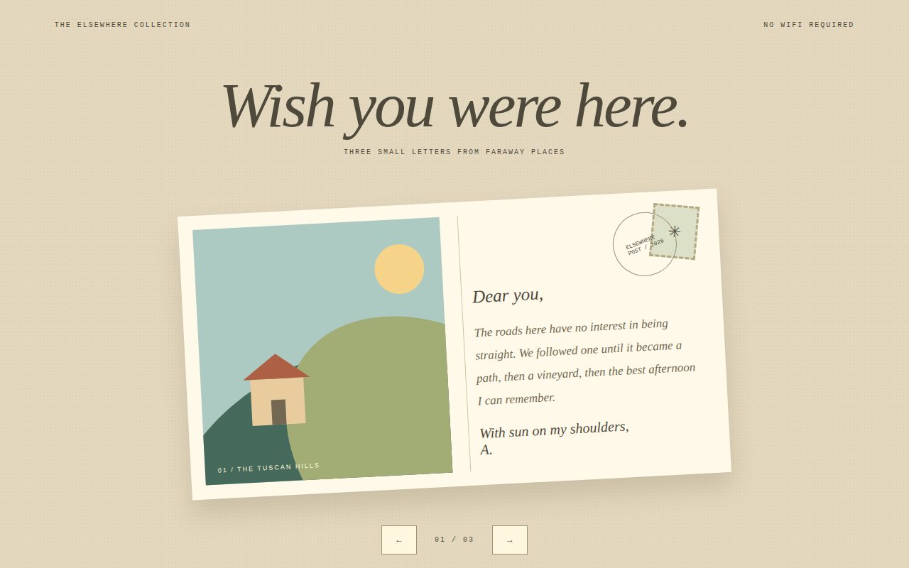 Elsewhere — Wish You Were Here — screenshot