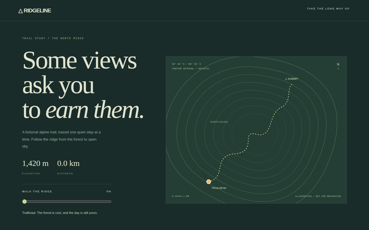 Ridgeline — The Long Way Up — screenshot