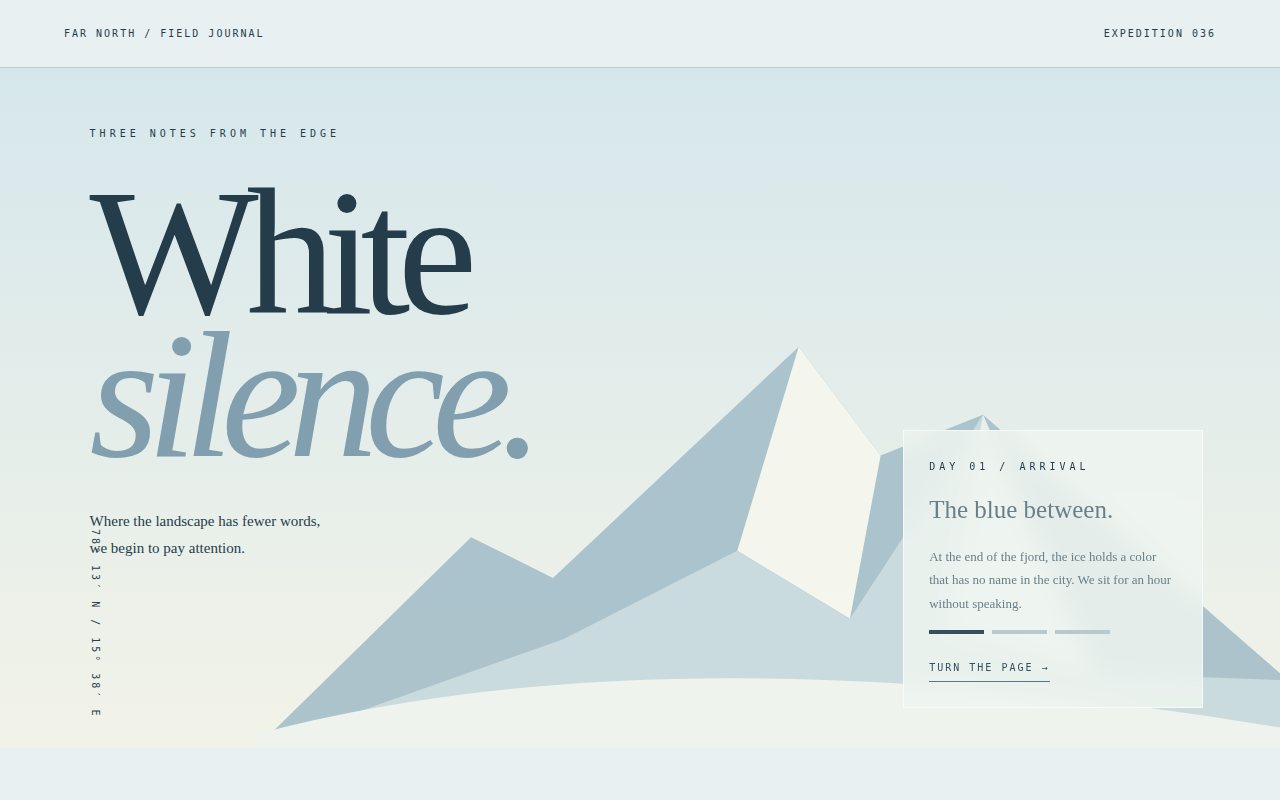 White Silence — screenshot