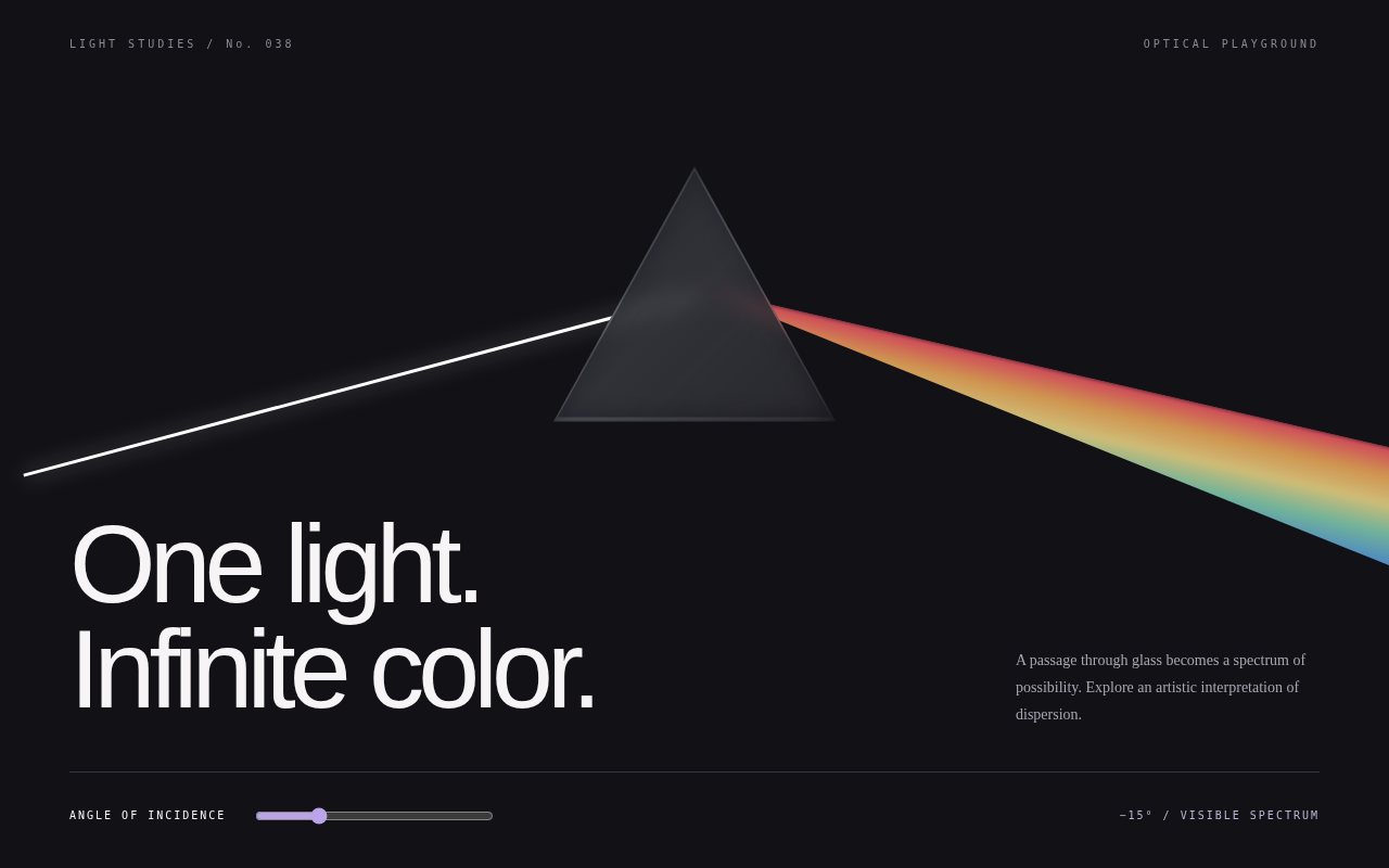 One Light, Infinite Color — screenshot