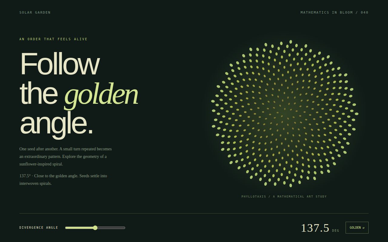 Follow the Golden Angle — screenshot