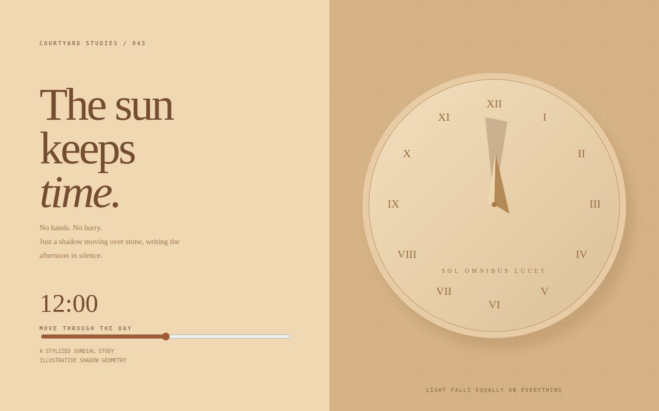 The Sun Keeps Time — screenshot