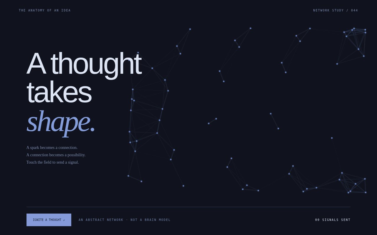 A Thought Takes Shape — screenshot
