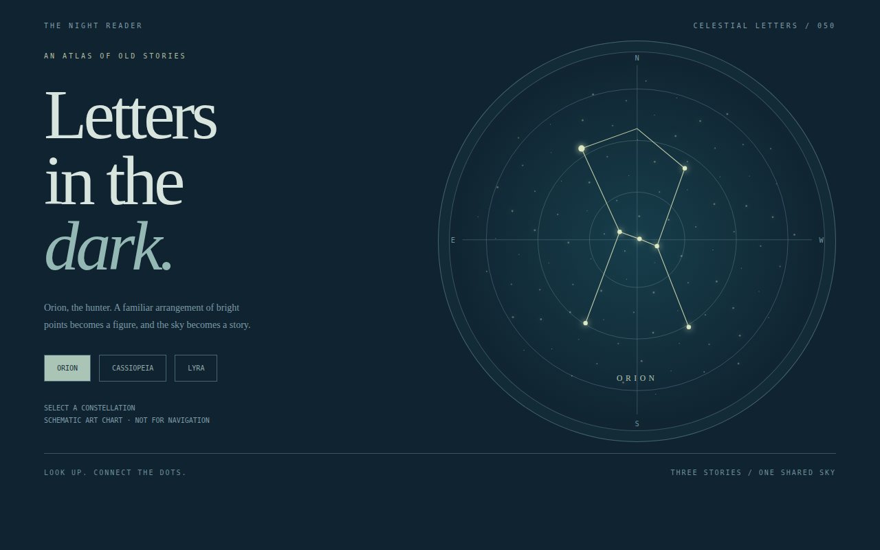 Letters in the Dark — screenshot
