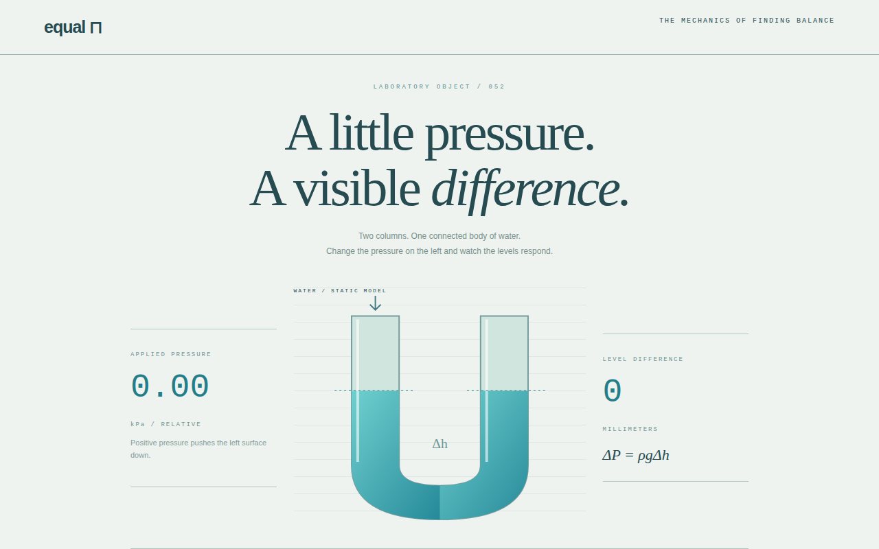 Equal — A Study in Pressure — screenshot