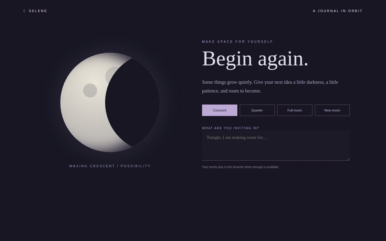 Selene / Moon Journal — screenshot