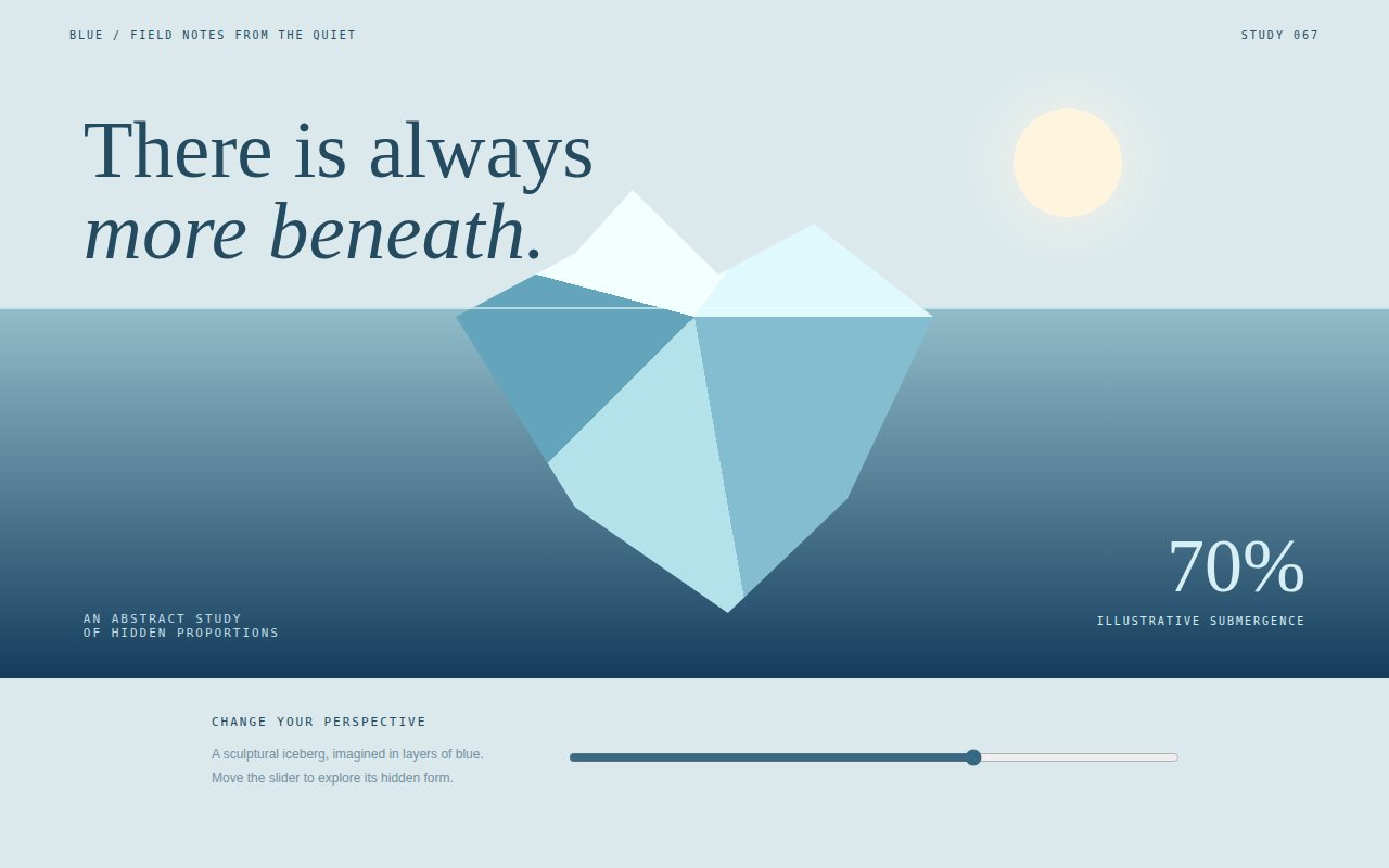 Blue / Beneath the Surface — screenshot