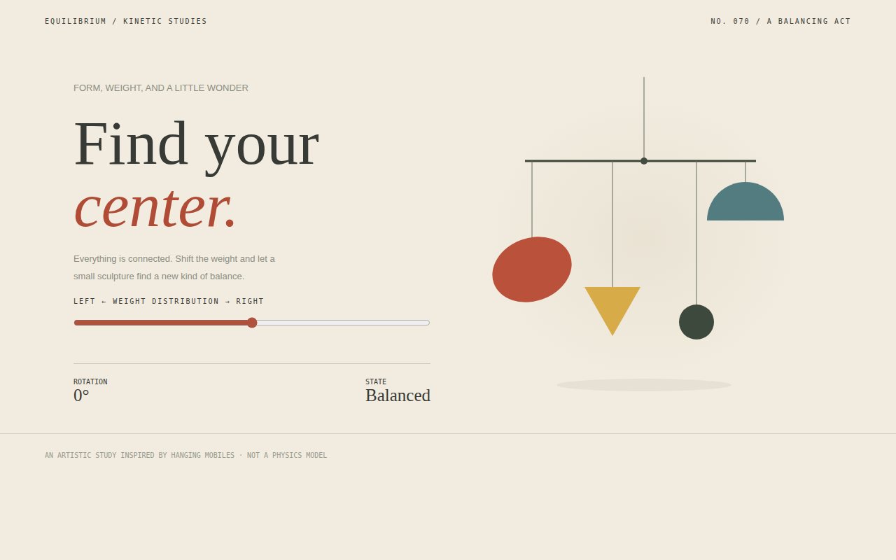 Equilibrium / Mobile Study — screenshot