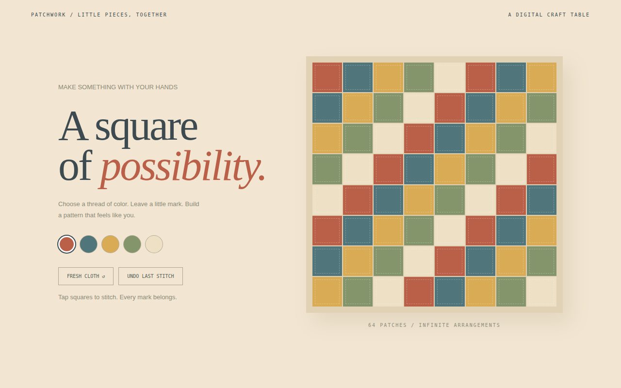Patchwork / Pixel Quilt — screenshot