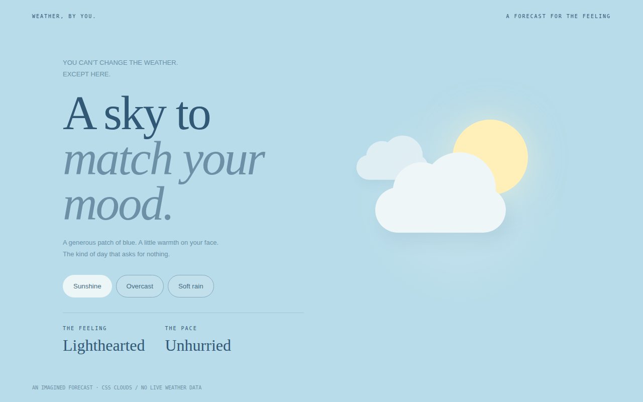 Weather, by You — screenshot
